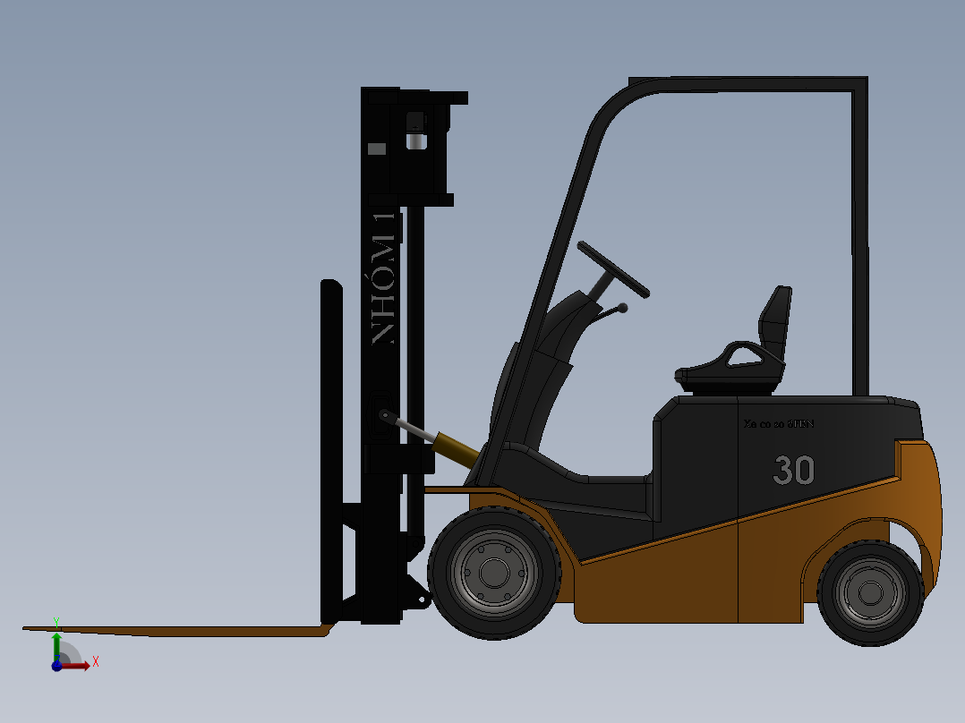 叉车、 电动叉车 SW STP前视图