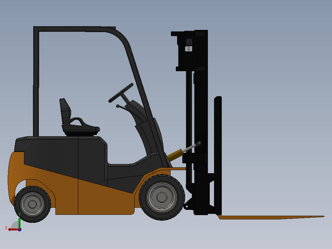 叉车、 电动叉车 SW STP后视图