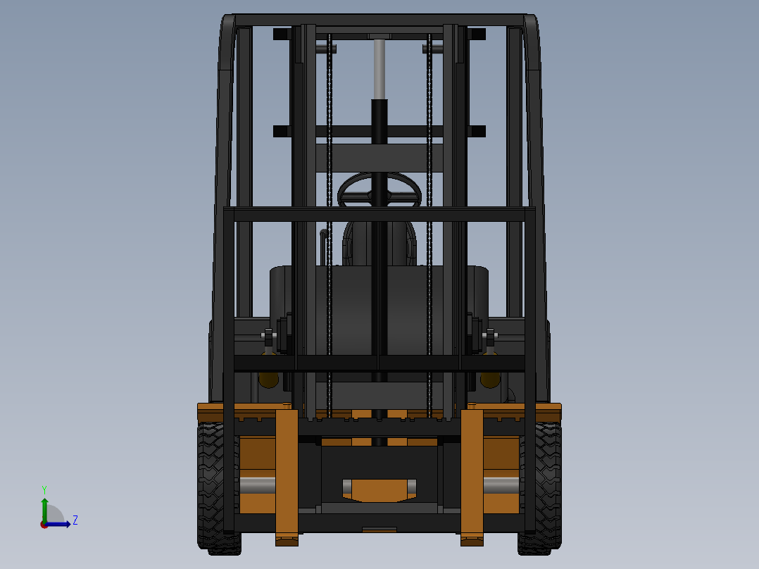 叉车、 电动叉车 SW STP左视图