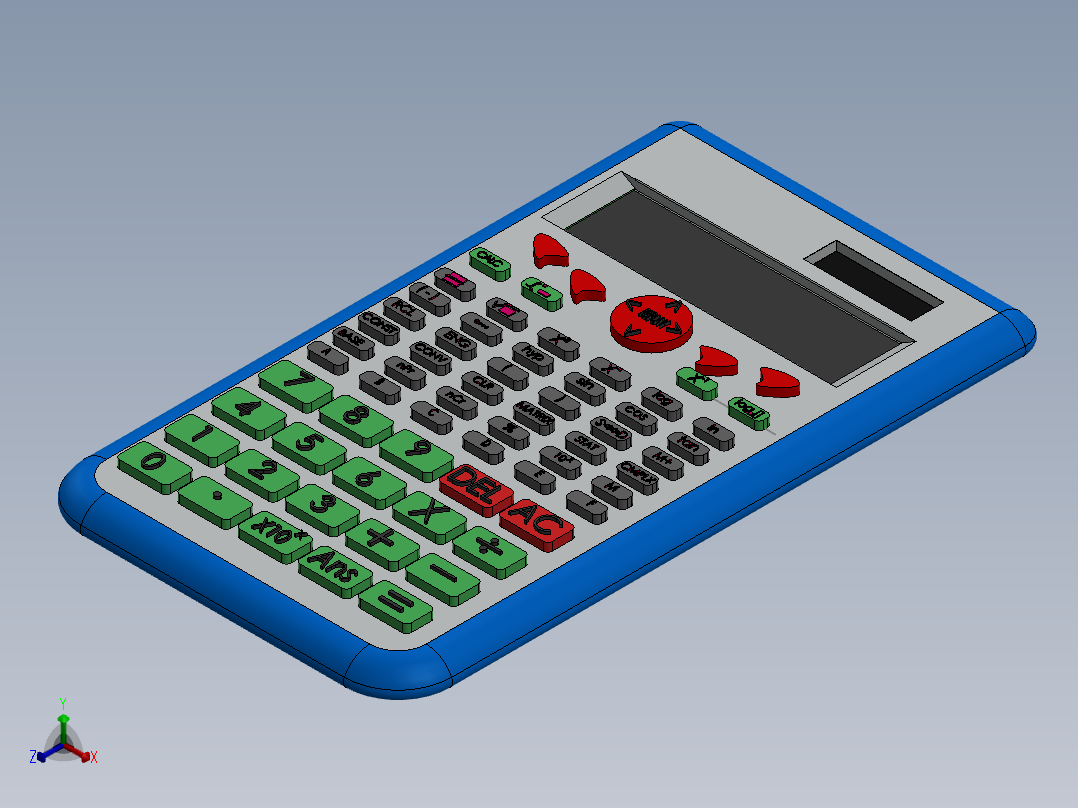 计算器(21)正等轴测图