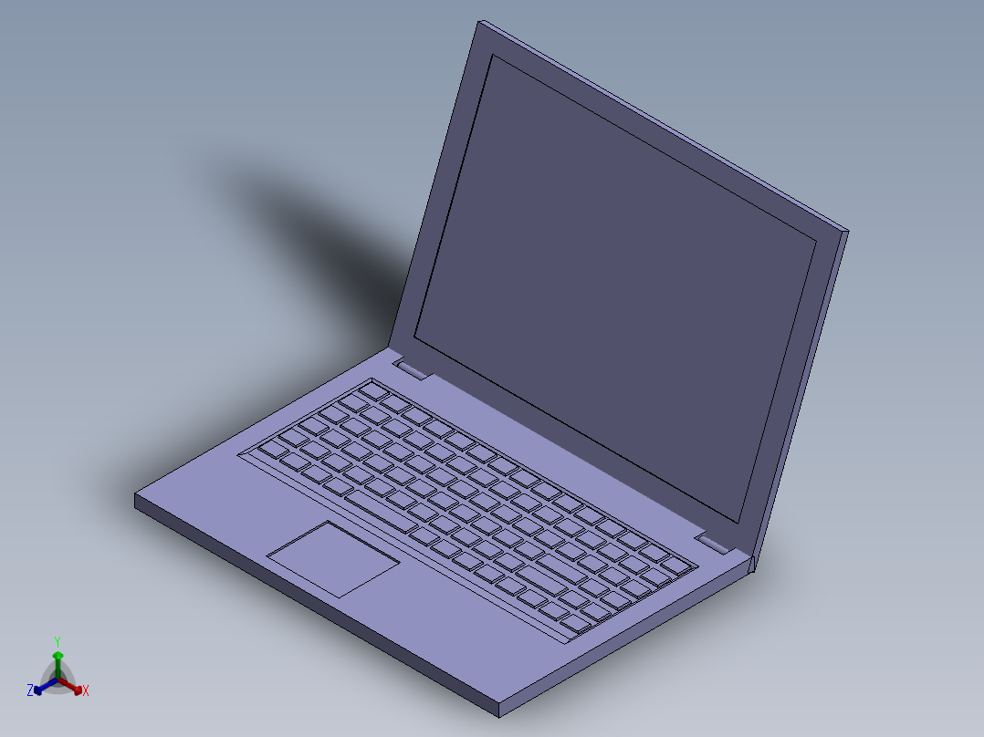 电脑、笔记本(63)正等轴测图