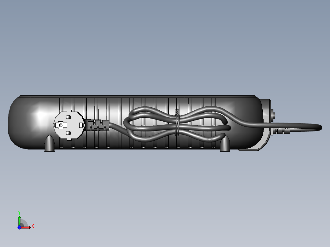 220伏插座的延长件前视图