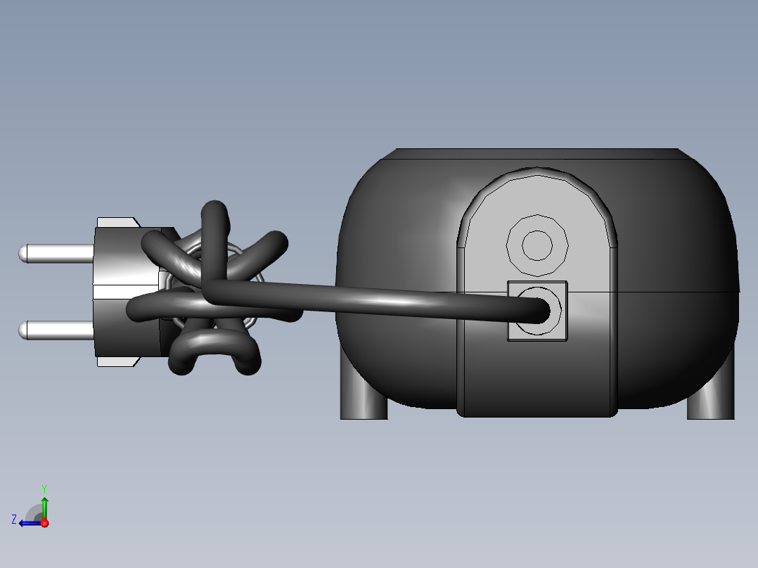 220伏插座的延长件右视图