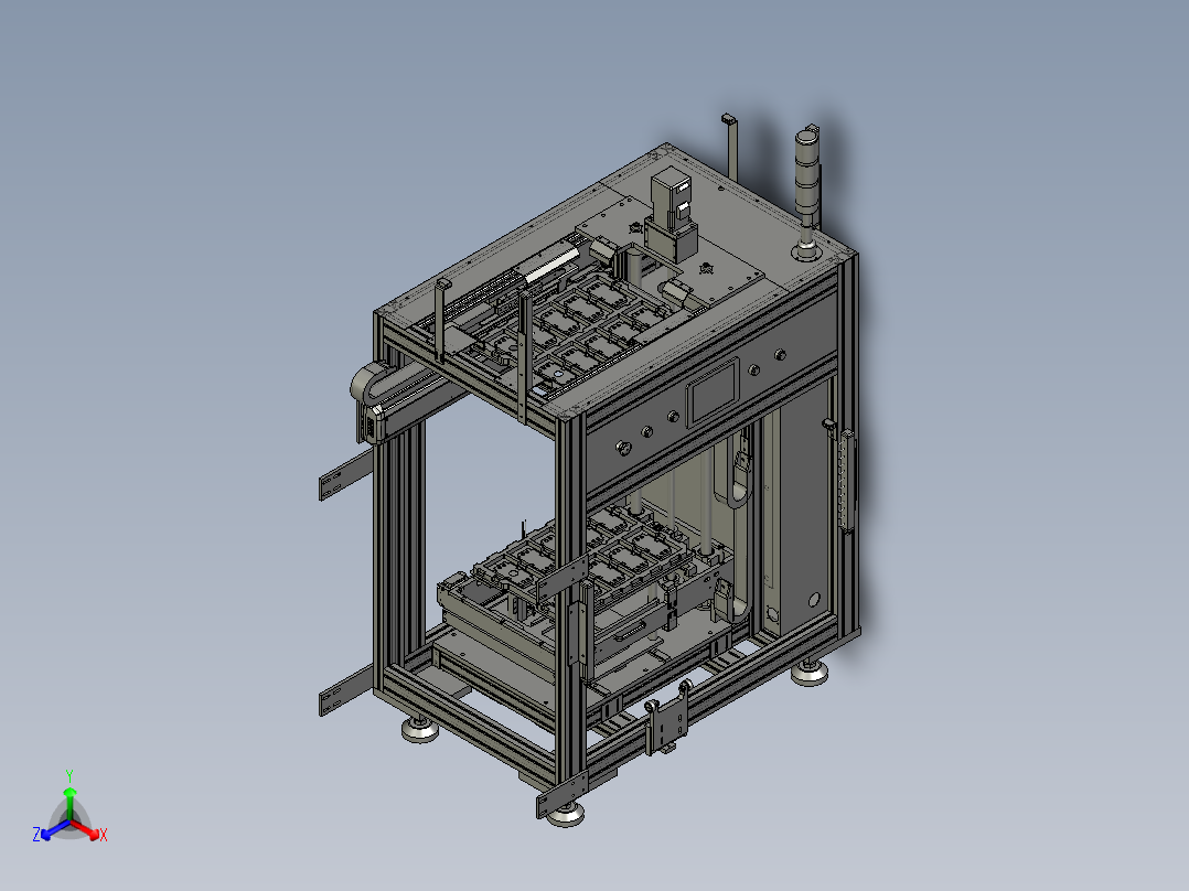 401BC产品上料机正等轴测图