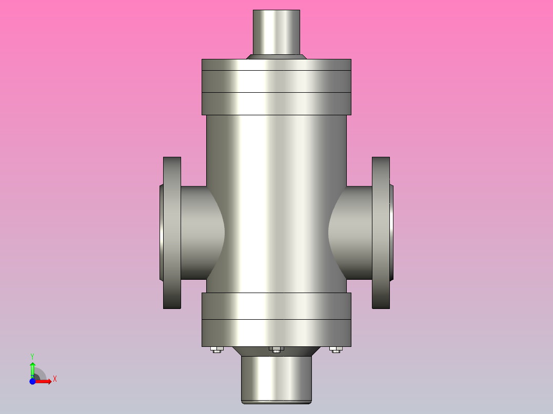 ZLF自力式流量平衡阀(不带锁)[40]前视图