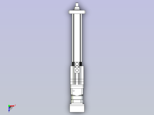 折返式HH75电动缸[HH75-S500-M1-C1]俯视缩略图
