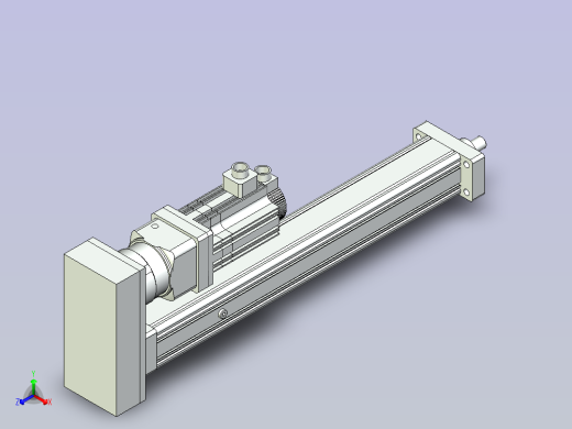折返式HH75电动缸[HH75-S500-M1-C1]正等轴测缩略图