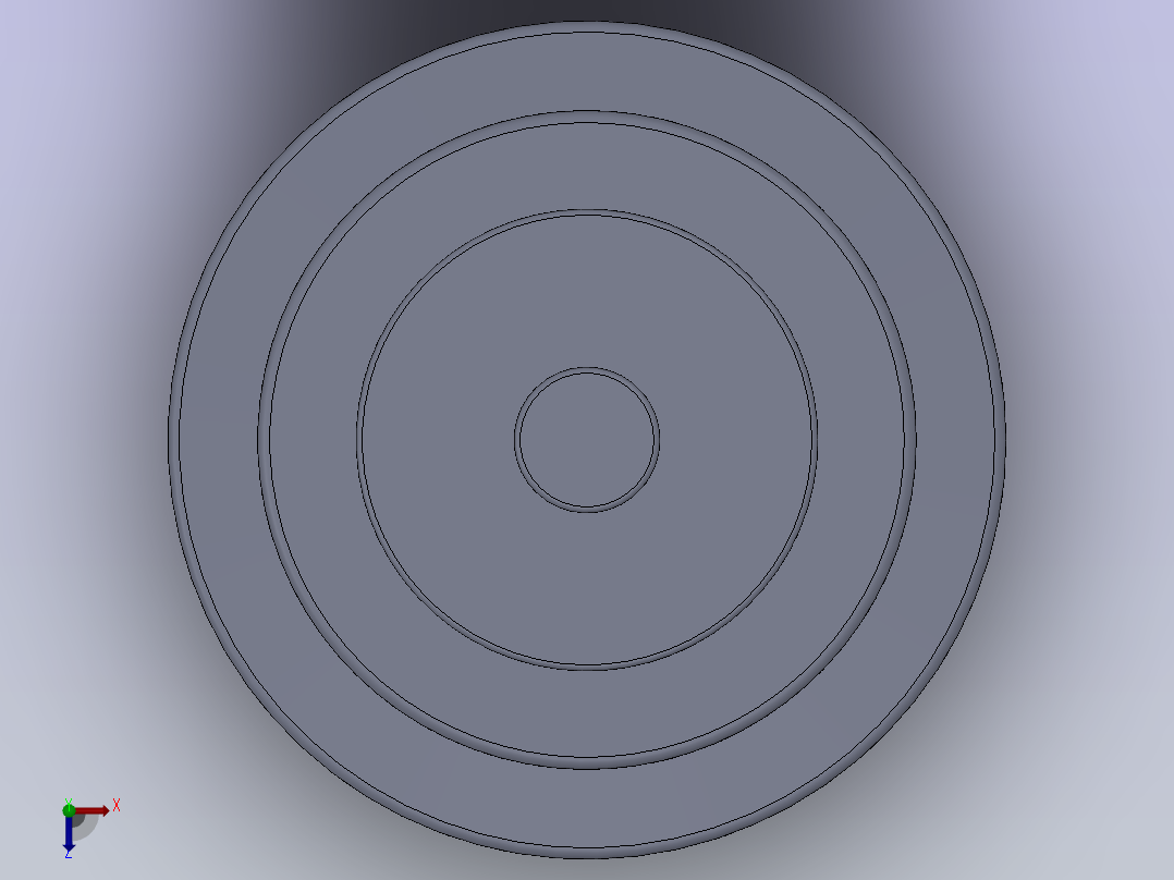 三色塔灯俯视图