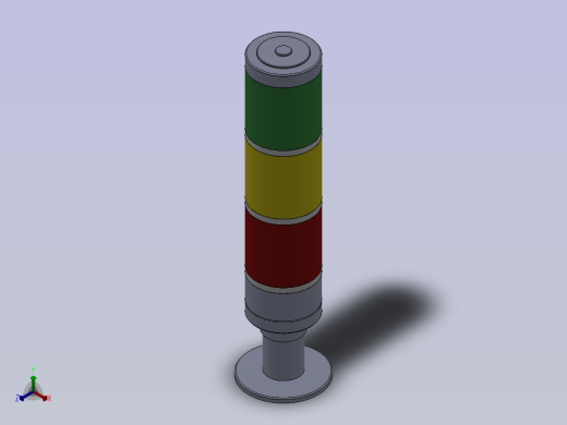 三色塔灯正等轴测缩略图
