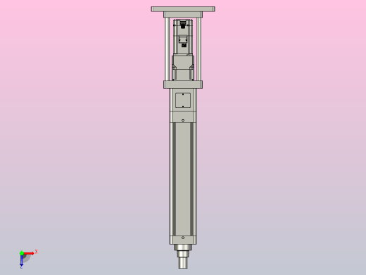 轻载电动缸TPA-ESR100-3210C-L300-M-FB-W-P75-JX-C3俯视缩略图