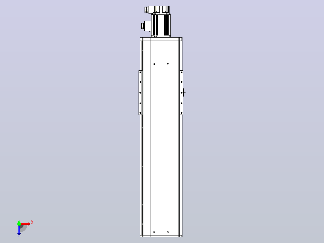 日规模组半封闭丝杆TPA-HNR-220D-3210C-L550-M-C-P1K-N3俯视图