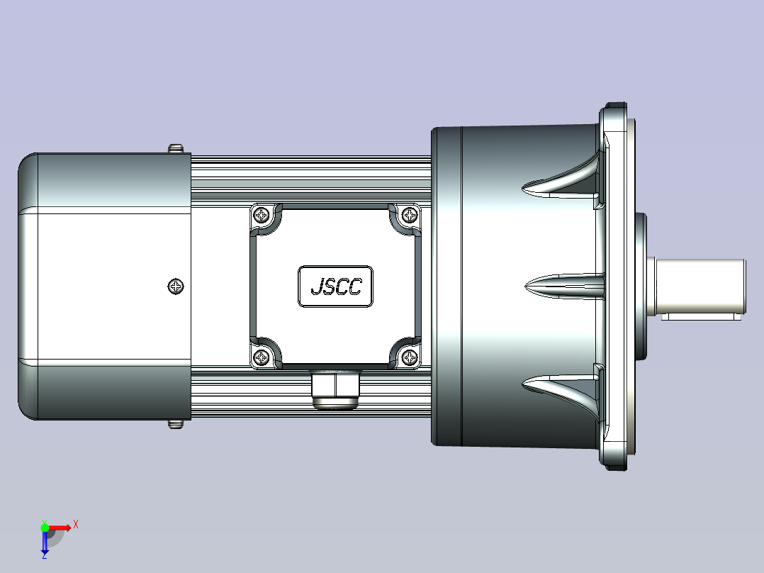 JSCC变频减速电机 f250v03-L俯视图