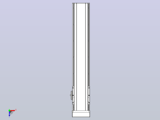 日规模组半封闭丝杆TPA-HNR-105D-1610C-L450-MP-C-P40-N3俯视缩略图