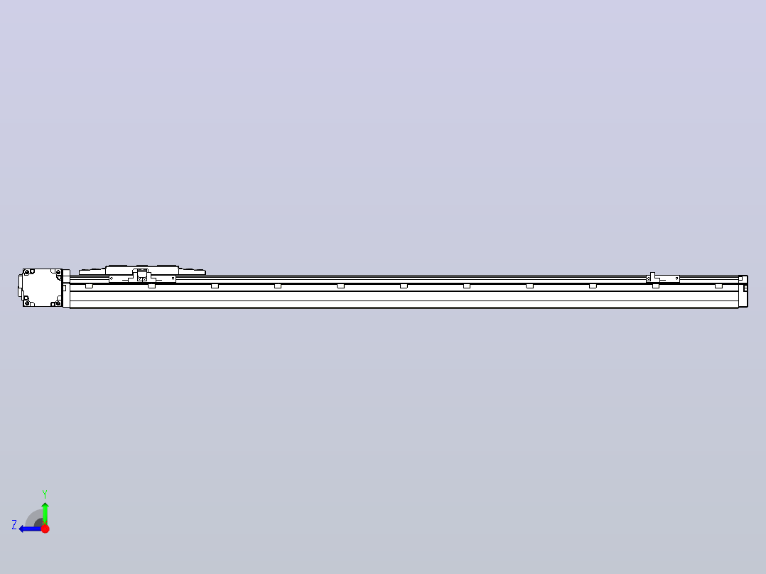 机器人皮带驱动直线轴TPA-GCB-120-P70-L800-DL-M20-N3右视图