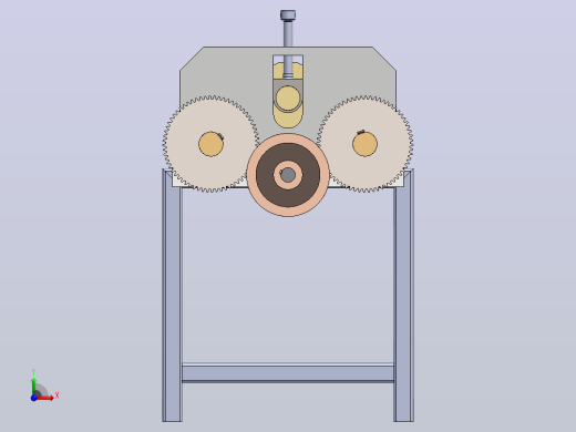 板材成型机bending-roller-machine-模型格式为 SolidWorks设计前视缩略图
