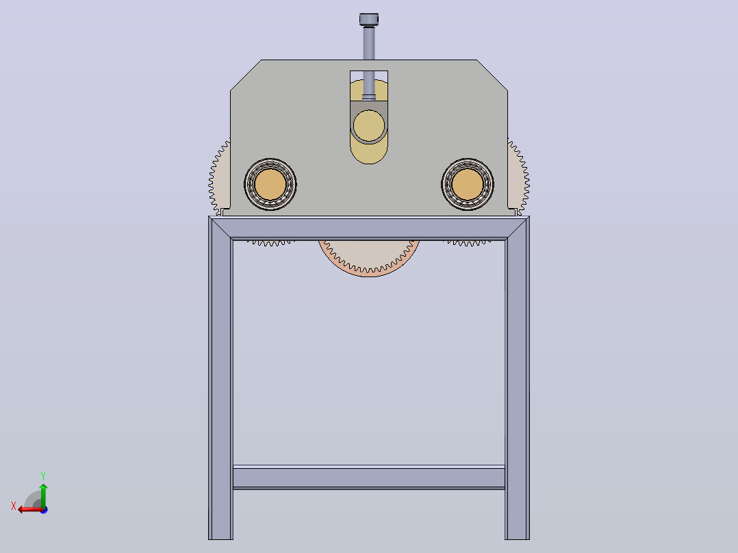 板材成型机bending-roller-machine-模型格式为 SolidWorks设计后视图