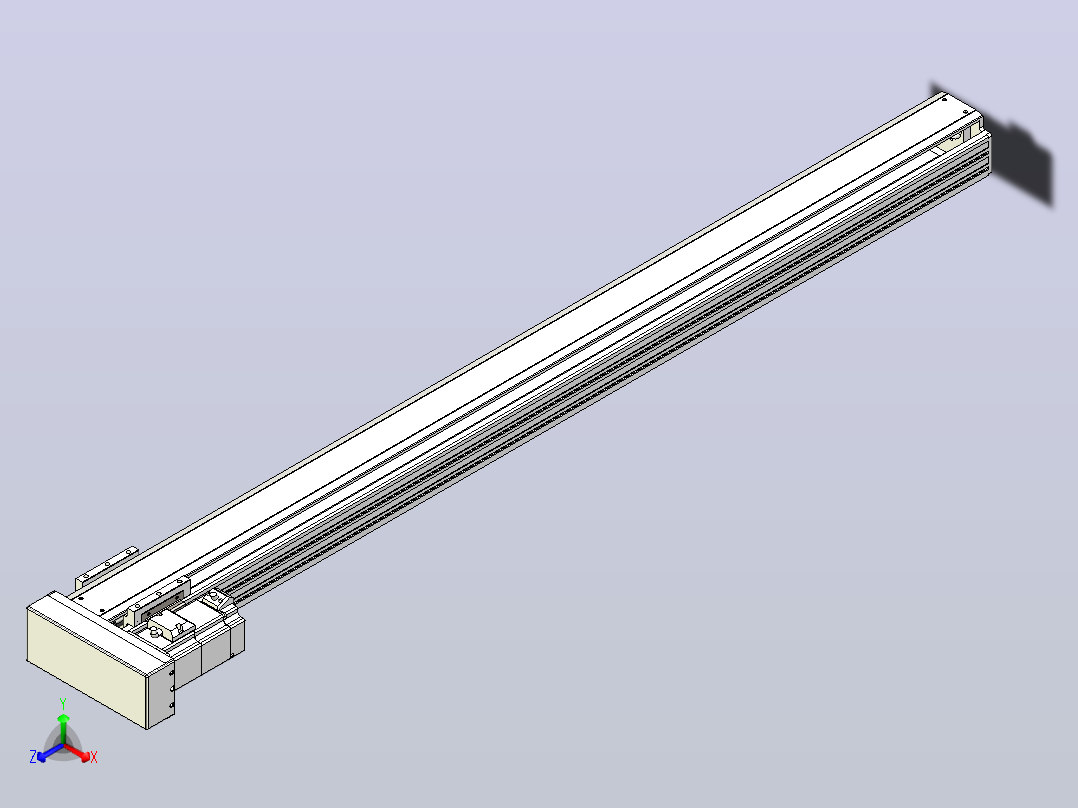 日规模组半封闭丝杆TPA-HNR-85S-1610C-L1100-MR-C-P20-N3主视图