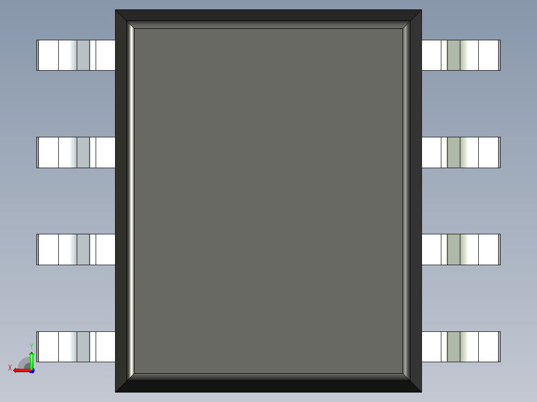 106x SOIC 封装（小外形集成电路）SOIC127P600X175-8AN后视图