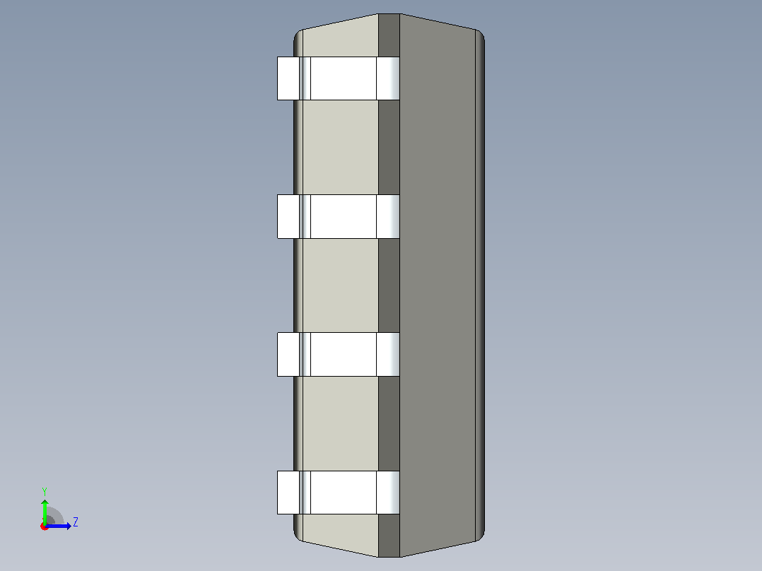 106x SOIC 封装（小外形集成电路）SOIC127P600X175-8AN左视图