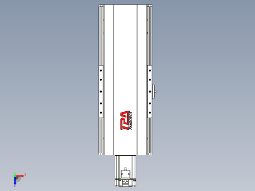 日规模组半封闭丝杆TPA-HNR-202D-2510C-L150-M-Y-P75-N3俯视缩略图