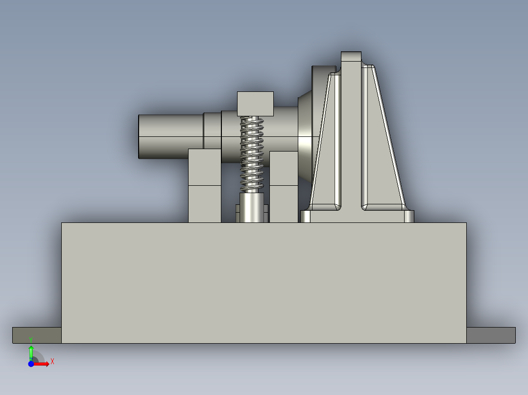 工艺夹具-267输出轴（6140）前视图