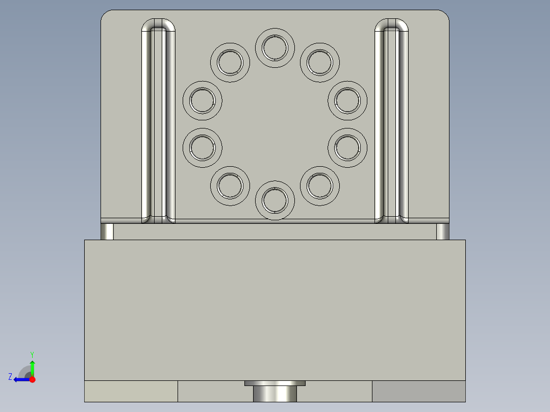 工艺夹具-267输出轴（6140）右视图