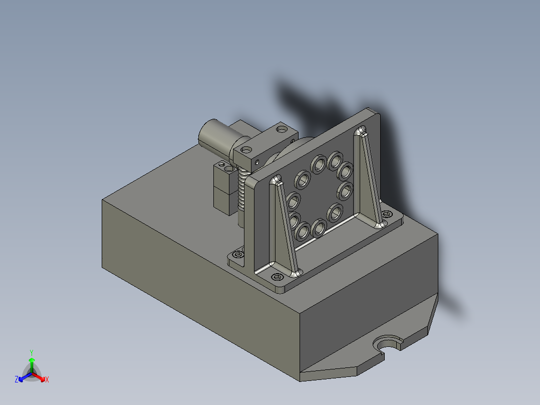 工艺夹具-267输出轴（6140）正等轴测图