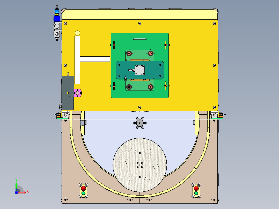 双工位自动打磨机含bom sw17前视图