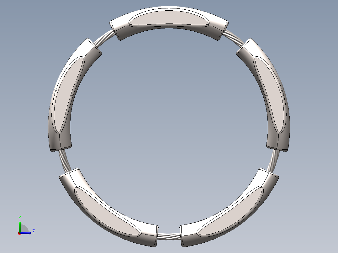 solidworks 钛合金结婚戒子设计图左视图