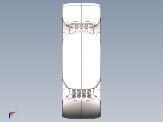 solidworks 钛合金结婚戒子设计图俯视缩略图