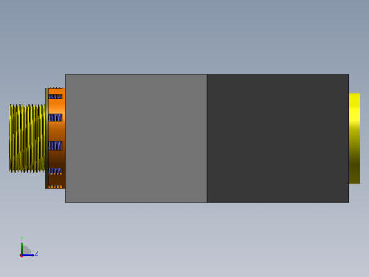 solidworks 超级蜗轮螺杆左视缩略图