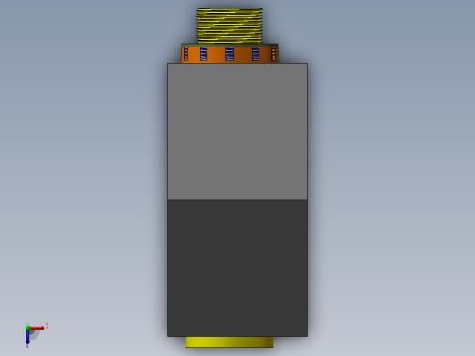 solidworks 超级蜗轮螺杆俯视缩略图