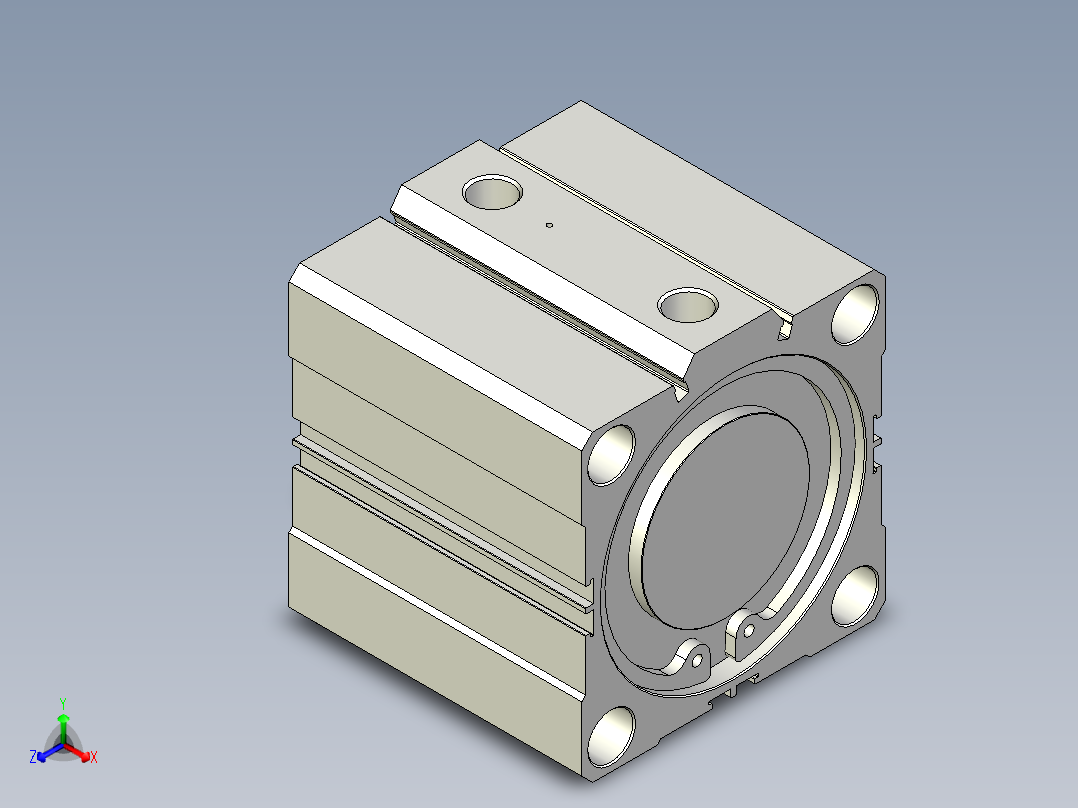 恒一CQ2_100x薄型气缸（内牙复动