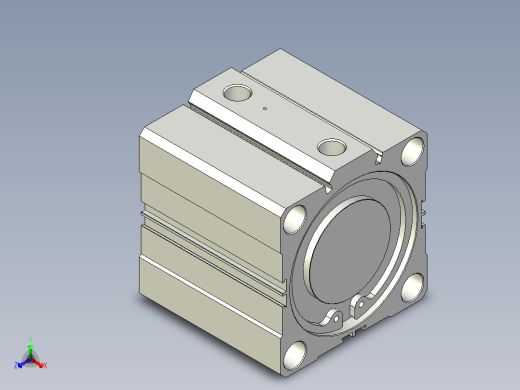 恒一CQ2_100x薄型气缸（内牙复动