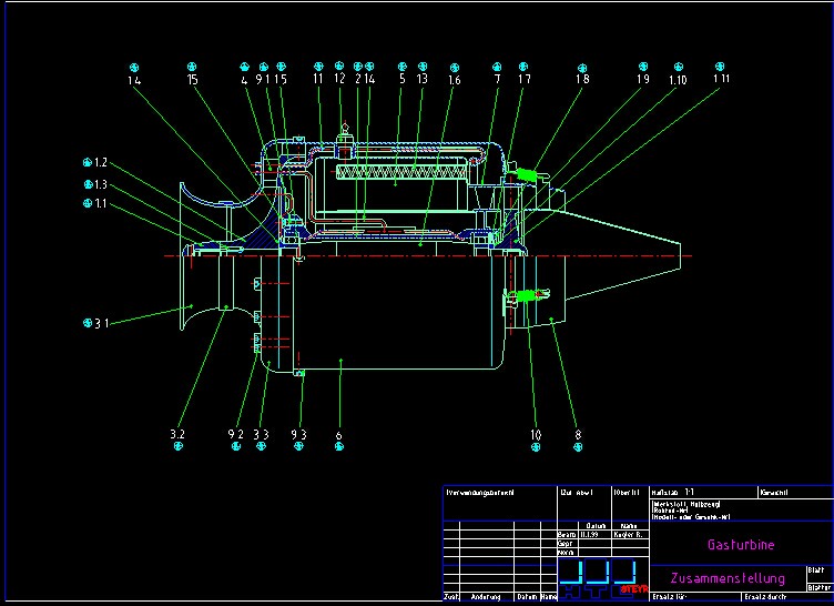 航空微型涡喷发动机（全套