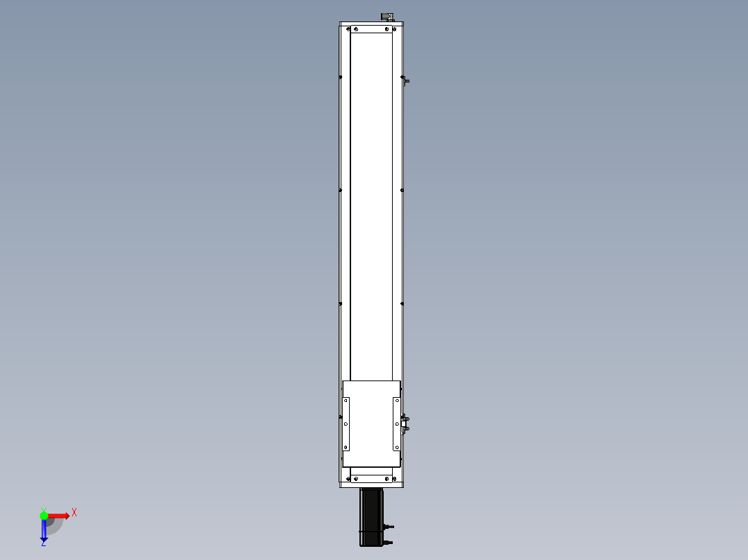Toyo东佑达直线模组-ECH17-900-BC-400W+煞車俯视图