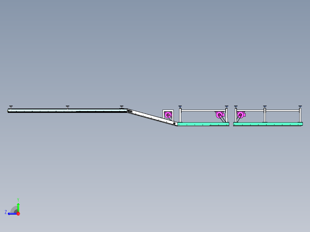 驱动式滚筒运输机优化设计(全部结清）右视图