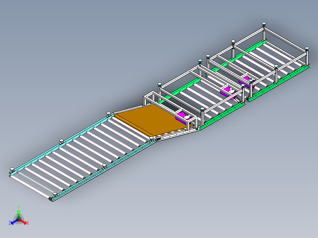 驱动式滚筒运输机优化设计(全部结清）正等轴测图