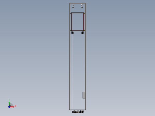 电梯缓冲器落锤实验装置设计前视缩略图