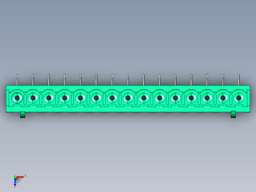 DEGSON 2EDG 系列 5.0mm 可插拔接线端子组-2EDGA-5.0-15P-14-00AH俯视缩略图