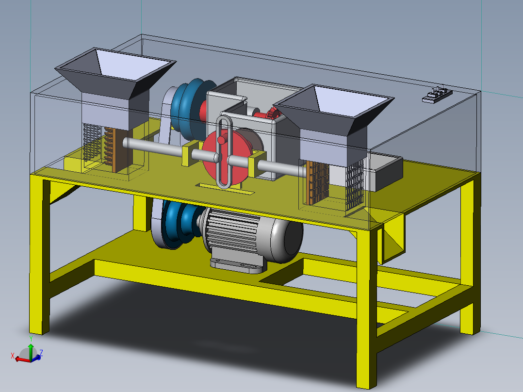 Vegetable Cutter蔬菜切割机3D数模图纸 Solidworks设计