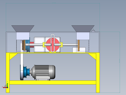 Vegetable Cutter蔬菜切割机3D数模图纸 Solidworks设计后视缩略图