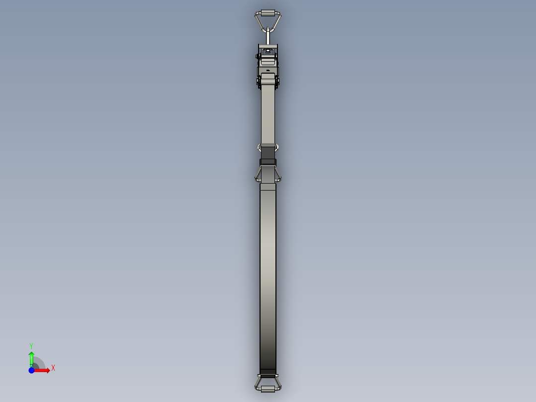 带棘轮张紧器的皮带前视图