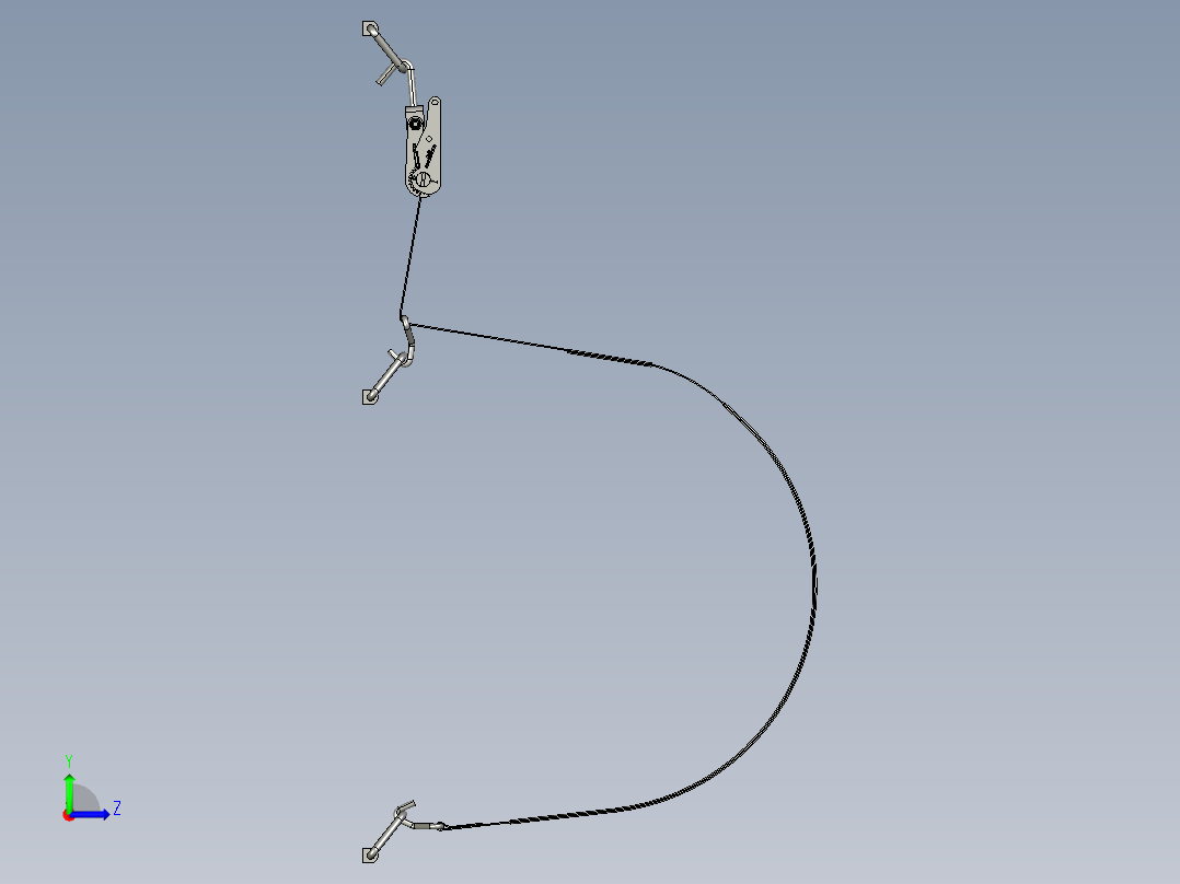 带棘轮张紧器的皮带左视图