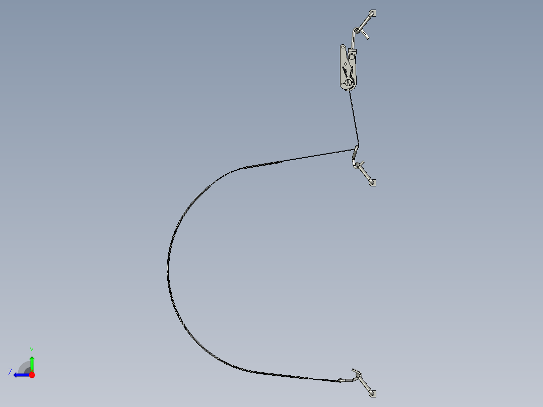带棘轮张紧器的皮带右视图