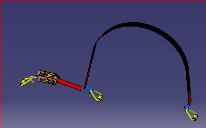 带棘轮张紧器的皮带