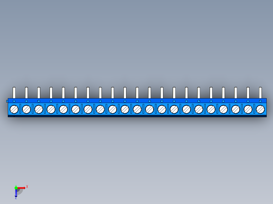 DEGSON DG301 系列 5.0mm 接线端子-DG301R-5.0-21P-12-00AH俯视图