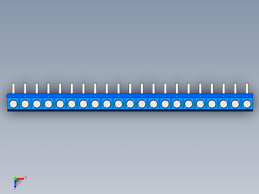 DEGSON DG301 系列 5.0mm 接线端子-DG301R-5.0-21P-12-00AH俯视缩略图