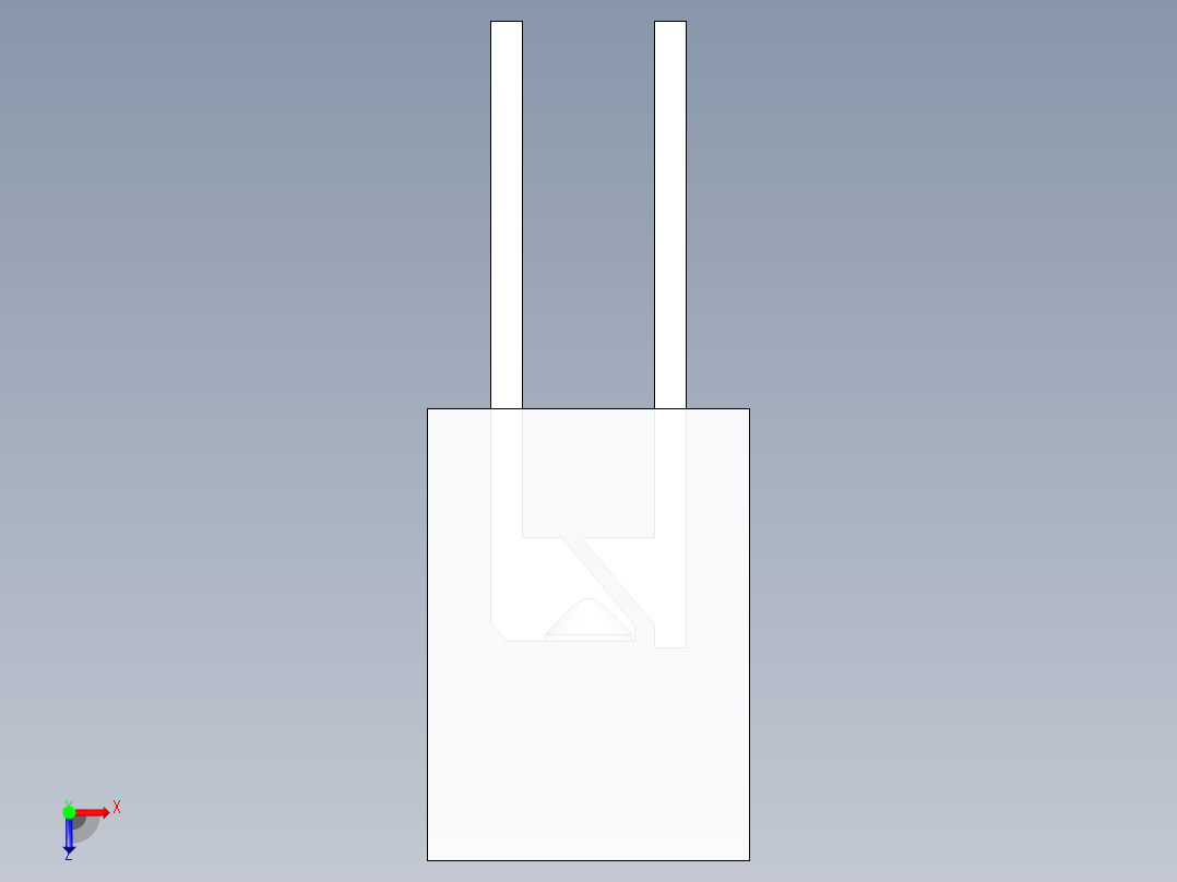 LED_Rectangular_Diffuse_2x5x7mm俯视图