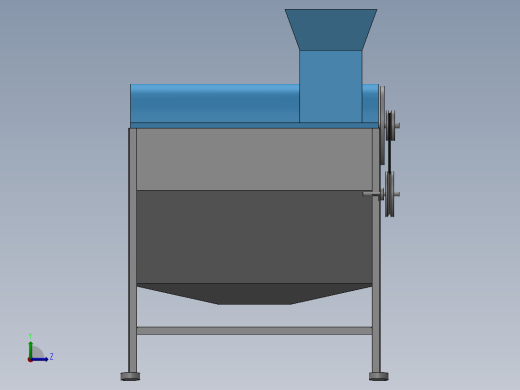 脱壳机模型图左视缩略图